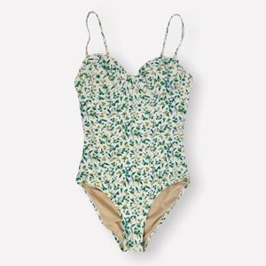 J.Crew Underwire Floral One-Piece Swimsuit
